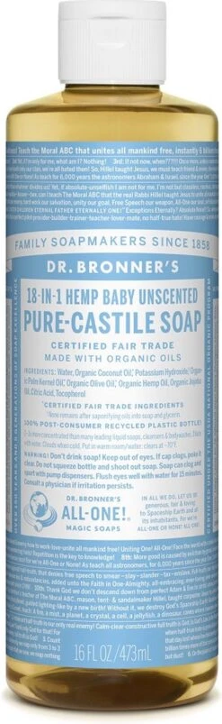 Dr. Bronner's Gel Baby Mild 18-in-1 Pure-Castile Soap -Winkel Voor Babyproducten 369x1200