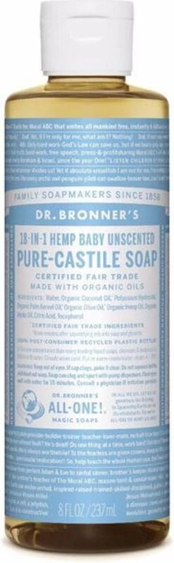 Dr. Bronner's Gel Baby Mild 18-in-1 Pure-Castile Soap