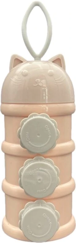 Melkpoedertoren Melkpoeder Toren - Roze - Flesvoedingsaccessoires - Babyvoeding Bewaarbakjes - Doseerdoosjes - Kraam Cadeau - BPA Vrij -Winkel Voor Babyproducten 376x1200 3