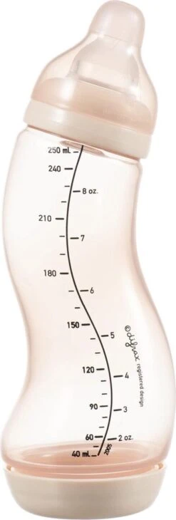 Difrax Anti-Colic S-Babyfles Natural - 250 Ml - Blossom/Roze