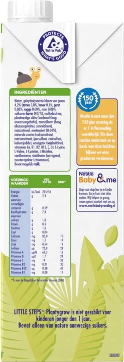Nestlé LITTLE STEPS® Plantygrow Plantaardige Drink 1-3+jaar -Winkel Voor Babyproducten 412x1200