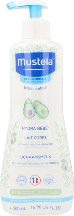 Mustela Hydra Bébé Lichaamsmelk Met BIO Avocado -500ml -normale Huid- Baby -Winkel Voor Babyproducten 415x1200