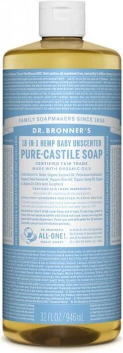 Dr. Bronner's Gel Baby Mild 18-in-1 Pure-Castile Soap -Winkel Voor Babyproducten 418x1200