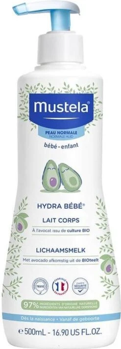 Mustela Hydra Bébé Lichaamsmelk Met BIO Avocado -500ml -normale Huid- Baby -Winkel Voor Babyproducten 419x1200