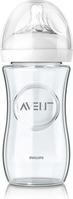 Philips Avent Glazen SCF053/17 - Natural-babyfles - 1m+ - 240ml -Winkel Voor Babyproducten 443x1200