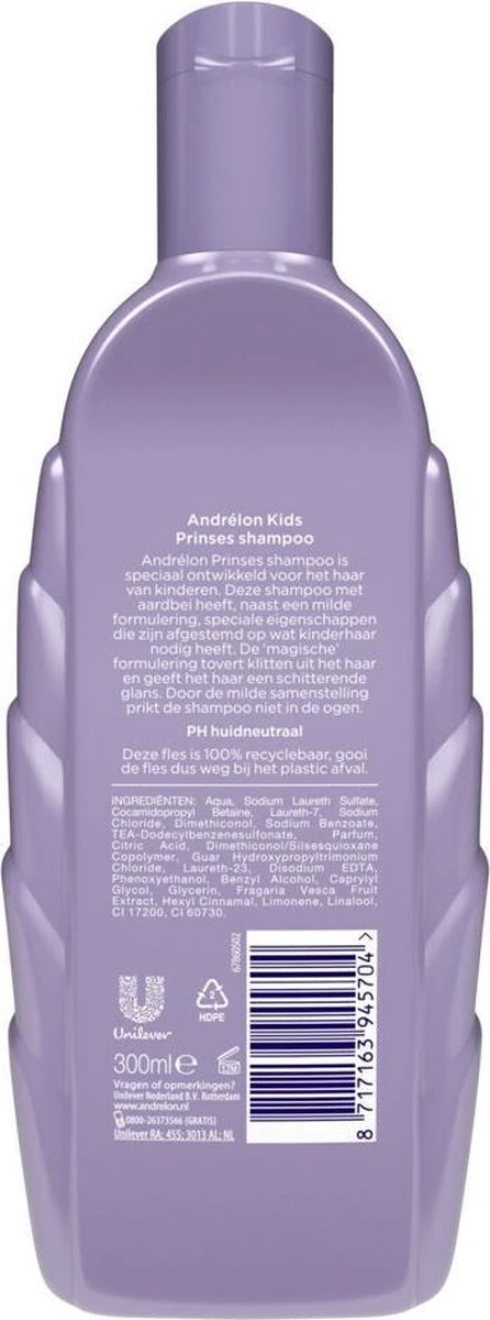 Andrélon Kids - Intense Prinses Shampoo - 300ml 8 Andrélon Kids - Intense Prinses Shampoo - 300ml - Afbeelding 6