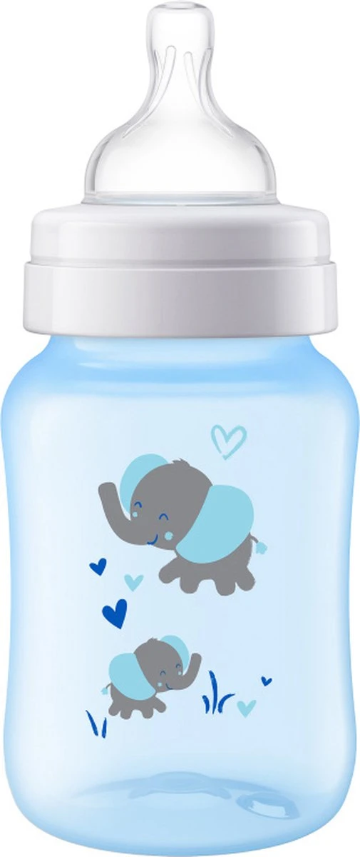 Philips Avent Anti-colic SCF821/15 - Babyfles (260 Ml) - 1 Stuk - Blauw 4 Philips Avent Anti-colic SCF821/15 - Babyfles (260 Ml) - 1 Stuk - Blauw - Afbeelding 2