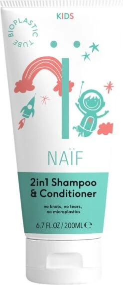 Naïf 2 In 1 Shampoo & Conditioner - Kids - 200ml - Met Natuurlijke Ingrediënten 7 Naïf 2 In 1 Shampoo & Conditioner - Kids - 200ml - Met Natuurlijke Ingrediënten -Winkel Voor Babyproducten 517x1200 1