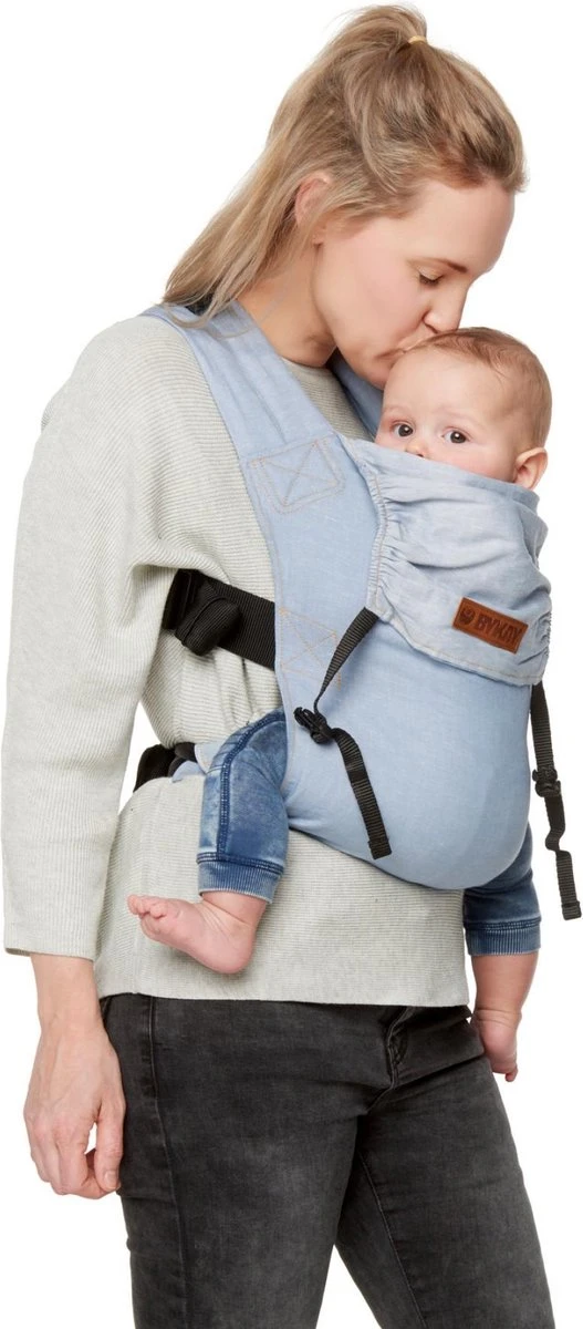 ByKay - Babydrager - Click Carrier Classic - Stonewashed -size Toddler 8 ByKay - Babydrager - Click Carrier Classic - Stonewashed -size Toddler - Afbeelding 6