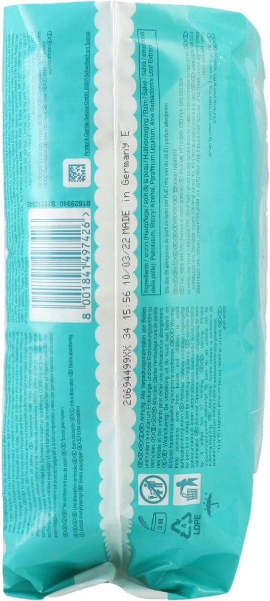Pampers® Pampers - Baby Dry - Maat 4+ - Mega Pack - 100 Luiers 4 Pampers® Pampers - Baby Dry - Maat 4+ - Mega Pack - 100 Luiers - Afbeelding 2