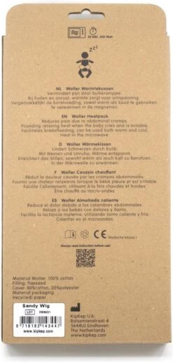 KipKep Woller Warmtekussen - Sandy Wig - Kruik - Pittenzak - Verlicht Buikkramp -Winkel Voor Babyproducten 574x1200 2