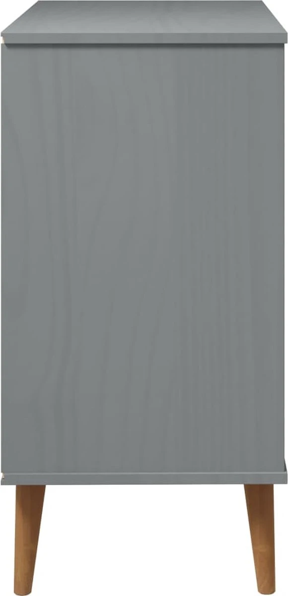 VidaXL Ladekast MOLDE 80x40x80 Cm Massief Grenenhout Grijs 9 VidaXL Ladekast MOLDE 80x40x80 Cm Massief Grenenhout Grijs - Afbeelding 7