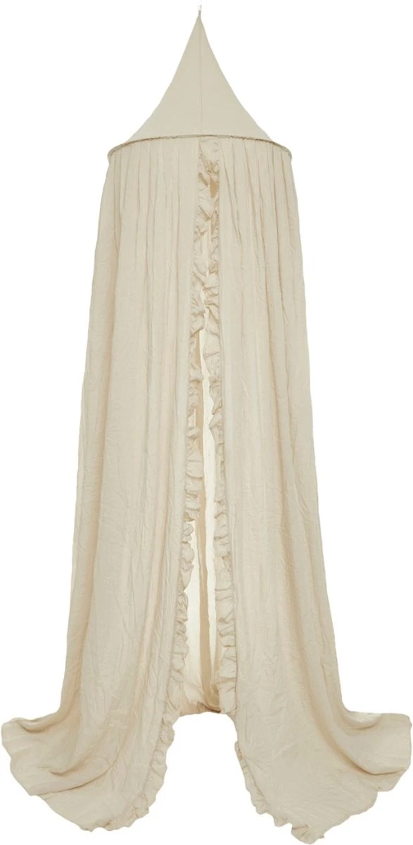 Jollein Baby Klamboe Vintage Ruffle 245cm - Nougat 8 Jollein Baby Klamboe Vintage Ruffle 245cm - Nougat - Afbeelding 6