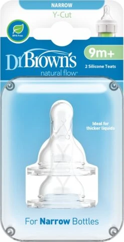 Dr. Brown's Options+ Anti-colic Y-speen - Voor Standaard Halsfles - 2 Stuks -Winkel Voor Babyproducten 618x1200