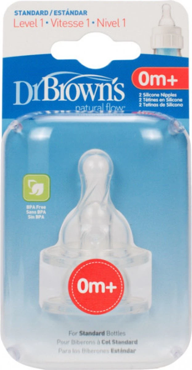 Dr. Brown's Flesspeen - Fase 1 - Standaard - 2 Stuks 4 Dr. Brown's Flesspeen - Fase 1 - Standaard - 2 Stuks - Afbeelding 2