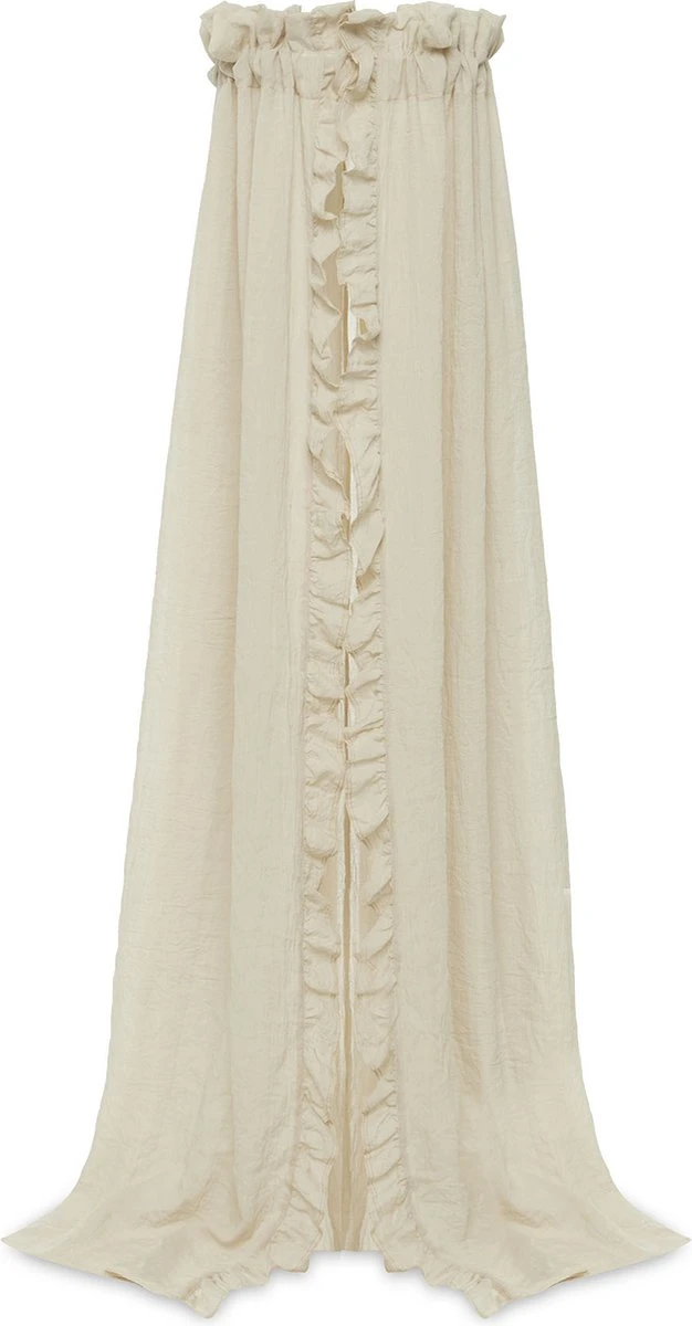 Jollein Baby Sluier Vintage Ruffle 155cm - Nougat 3 Jollein Baby Sluier Vintage Ruffle 155cm - Nougat