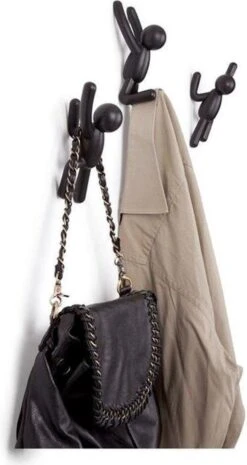 Umbra Kapstok Wandhaak - Buddy Set Van 3 - Zwart -Winkel Voor Babyproducten 637x1200 2