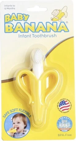 Baby Banaan Tandenborstel/bijtspeeltje – Geel - Baby Tandenborstel - Bij Doorkomende Tandjes - Tandvlees Massage - Babytandenborstel - Peuter Tandenborstel -Winkel Voor Babyproducten 651x1200 1