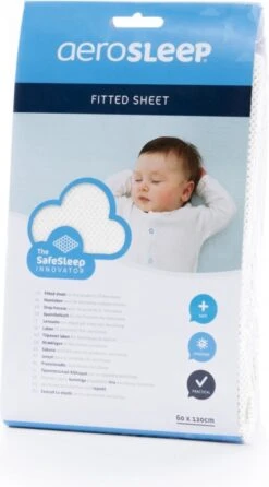 AeroSleep® Hoeslaken - Bed - 120 X 60 Cm - Wit -Winkel Voor Babyproducten 665x1200 2