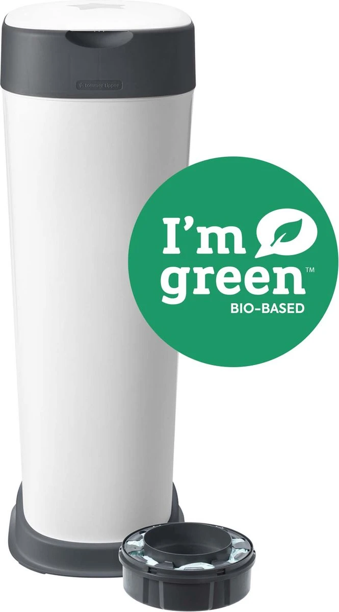Tommee Tippee Twist & Click XL-luieremmer - Voor Maximaal 60 Luiers - Milieuvriendelijker Systeem - 1 Navulcassette - Duurzaam Geproduceerde Antibacteriële GREENFILM 3 Tommee Tippee Twist & Click XL-luieremmer - Voor Maximaal 60 Luiers - Milieuvriendelijker Systeem - 1 Navulcassette - Duurzaam Geproduceerde Antibacteriële GREENFILM