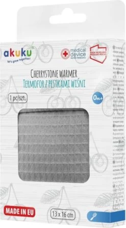 Akuku Kersenpitten Kruik Baby Pittenzak - Kruik Gevuld Met Kersenpitten - 13 Cm X 16 Cm - Grijs -Winkel Voor Babyproducten 666x1200