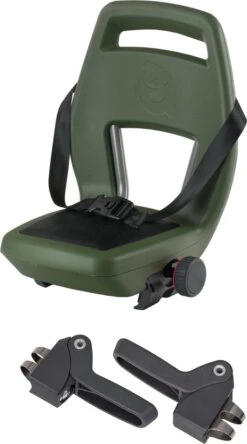Qibbel 6+ Junior Fietsstoeltje Achter - Legergroen Met Zwart Kussentje -Winkel Voor Babyproducten 668x1200 5