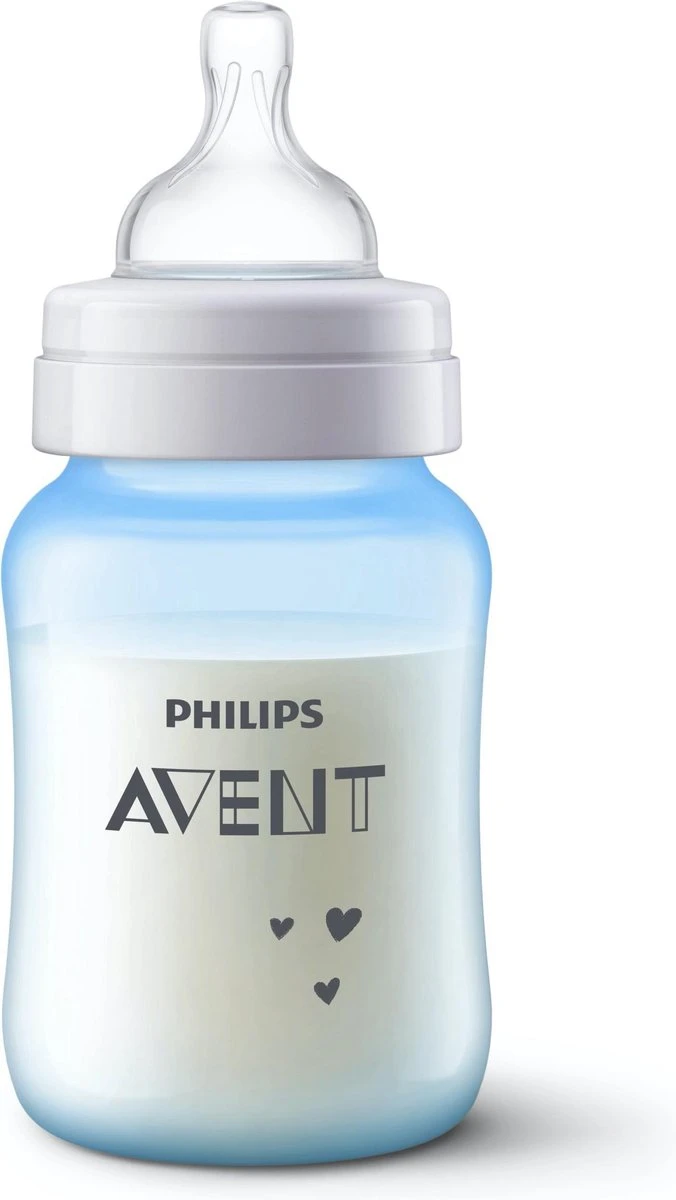 Philips Avent Anti-colic SCF821/15 - Babyfles (260 Ml) - 1 Stuk - Blauw 3 Philips Avent Anti-colic SCF821/15 - Babyfles (260 Ml) - 1 Stuk - Blauw