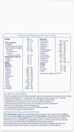 Hero Baby Opvolgmelk Classic 2 Vanaf 6+ Maanden - Flesvoeding - 3 X 700gr - Standaard 2 - Met Melkvet - Palmolie Vrij 10 Hero Baby Opvolgmelk Classic 2 Vanaf 6+ Maanden - Flesvoeding - 3 X 700gr - Standaard 2 - Met Melkvet - Palmolie Vrij -Winkel Voor Babyproducten 677x1200 2