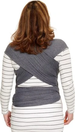 Baby Garden Draagdoek Grijs - Ergonomisch - Original - Inclusief Slabbetje -Winkel Voor Babyproducten 690x1200 7