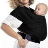 Baby Draagdoek - Babywrap - Baby Carrier - Babydrager - Buikdrager Baby – Baby Draagzak - Baby Sling | Luminatic® | Ergonomisch | Met Tasje | Zwart -Winkel Voor Babyproducten 696x1200 3
