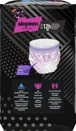 Ninjamas Pyjama Pants Luierbroekjes Meisje - 10 Nachtluiers Voor Bedplassen - 4-7 Jaar -Winkel Voor Babyproducten 699x1200