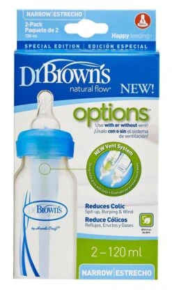 Dr. Brown's Standaardfles - 120 Ml - Blauw - Duopack Options Bottle -Winkel Voor Babyproducten 702x1200 7