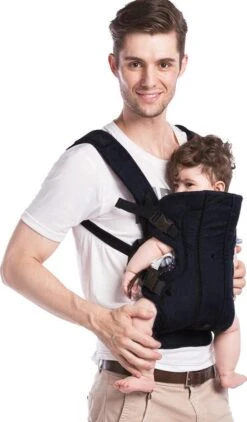 Fillikid Draagzak/Doek - 4 In 1 Ergonomische Buikdrager En Rugdrager - Zwart -Winkel Voor Babyproducten 703x1200 7