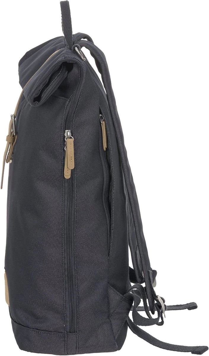 LÄSSIG Luiertas Rolltop Backpack Rugzak Incl Verschoningsmatje Denim Blauw Limited Edition 4 LÄSSIG Luiertas Rolltop Backpack Rugzak Incl Verschoningsmatje Denim Blauw Limited Edition - Afbeelding 2