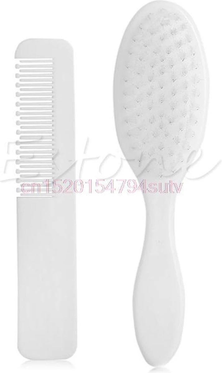 Merkloos Babyborstel En Babykam - Wit - Zeer Zachte Haartjes - Voor Baby's 3 Merkloos Babyborstel En Babykam - Wit - Zeer Zachte Haartjes - Voor Baby's