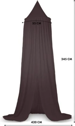 Deryan Baby Klamboe Vintage 245cm - Kinderklamboe - Hemeltje - Chestnut -Winkel Voor Babyproducten 721x1200 4