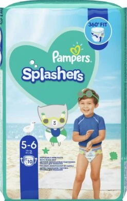 Pampers® Pampers Splashers - Maat 5-6 (14+ Kg) - 10 Wegwerpbare Zwemluiers -Winkel Voor Babyproducten 757x1200