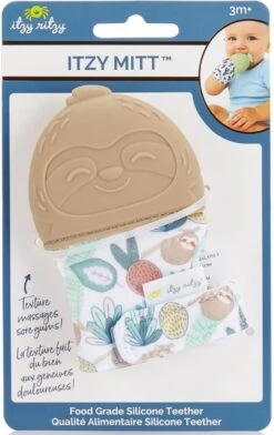 Itzy Ritzy - Itzy Mitt™ - Baby Bijtwant - Beige Luiaard -Winkel Voor Babyproducten 757x1200 4