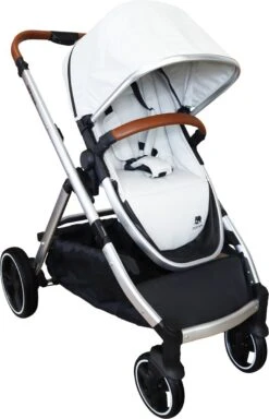Deryan Evy Kinderwagen - Duo Kinderwagen - Uitbreidbaar - Inclusief Reiswieg - Creme -Winkel Voor Babyproducten 772x1200 8