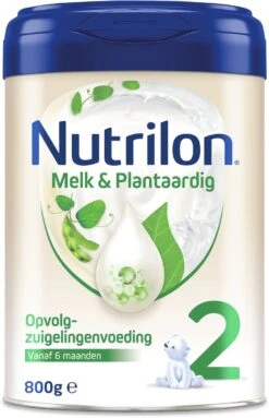 Nutrilon Melk & Plantaardig 2 - Opvolgzuigelingenvoeding 6-12 Maanden - 800 Gram