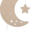 Baby's Only Houten Wandlamp Babykamer & Kinderkamer - Maan - Wonder - Bruin - FSC-keurmerk - Duurzame Ledverlichting - 25.000 Branduren - Eenvoudig Aan De Muur Te Bevestigen