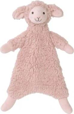 Happy Horse Lam Lotus Knuffeldoekje - Perzikroze - Baby Cadeau