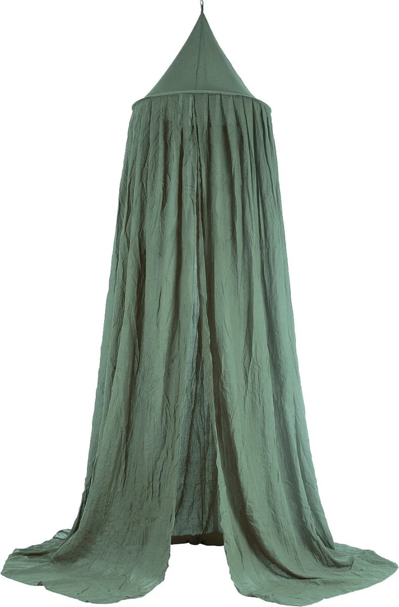 Jollein Baby Klamboe Vintage 245cm - Ash Green 3 Jollein Baby Klamboe Vintage 245cm - Ash Green