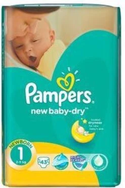 Pampers® Pampers New Baby Dry - Maat 1 (New Born) 2-5 Kg - Jumbo Box 3x43 Luiers - 129 Stuks 5 Pampers® Pampers New Baby Dry - Maat 1 (New Born) 2-5 Kg - Jumbo Box 3x43 Luiers - 129 Stuks -Winkel Voor Babyproducten 797x1200