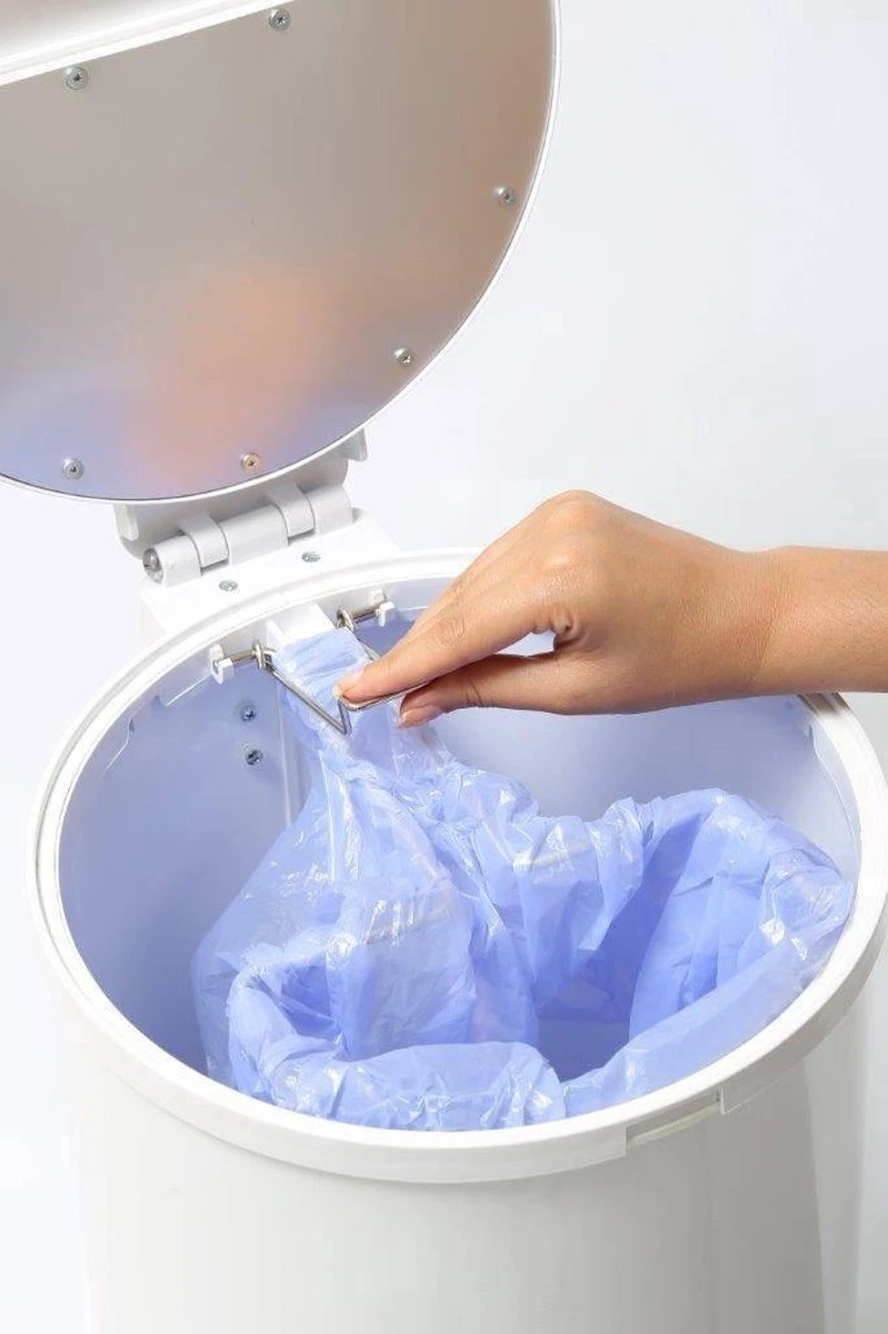 DiaperPail - Soft Grey - Luieremmer Met Speciale Luiersluis - Werkt Met Normale Vuilniszakken 8 DiaperPail - Soft Grey - Luieremmer Met Speciale Luiersluis - Werkt Met Normale Vuilniszakken - Afbeelding 6