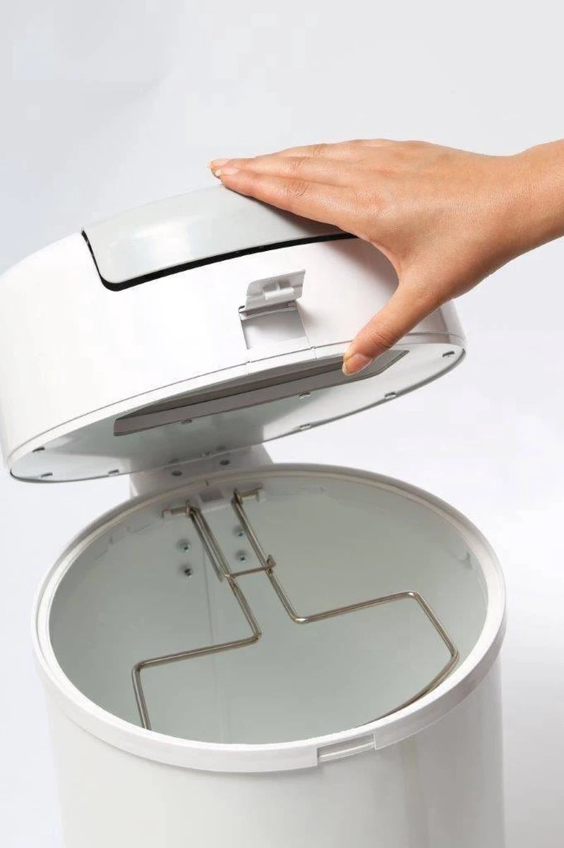 DiaperPail - Soft Grey - Luieremmer Met Speciale Luiersluis - Werkt Met Normale Vuilniszakken 11 DiaperPail - Soft Grey - Luieremmer Met Speciale Luiersluis - Werkt Met Normale Vuilniszakken - Afbeelding 9