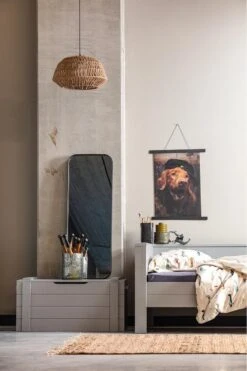 WOOOD Dennis Speelgoedkist - Grenen Geborsteld - Betongrijs - 42x90x42 -Winkel Voor Babyproducten 800x1200 175