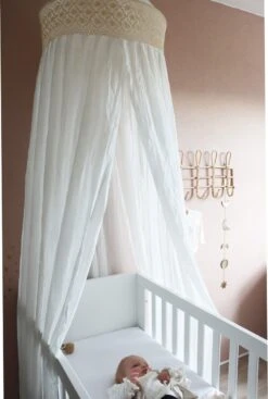 Deryan Baby Klamboe Vintage 245cm - Kinderklamboe - Hemeltje - Wit/Ivory -Winkel Voor Babyproducten 808x1200 6