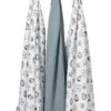 Meyco Animal Swaddle 3-pack - Hydrofiel - Multicolor - 120x120cm