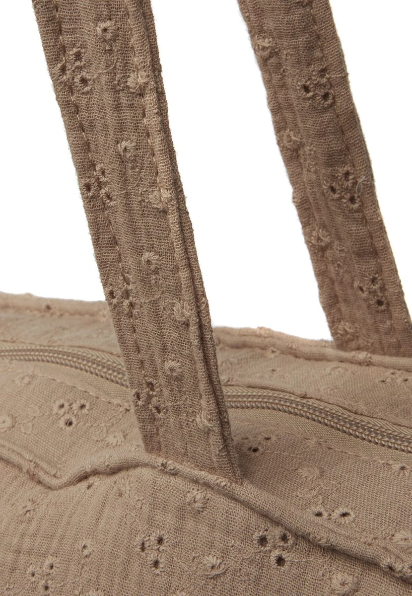 Jollein Shopper Embroidery - Biscuit 14 Jollein Shopper Embroidery - Biscuit - Afbeelding 12